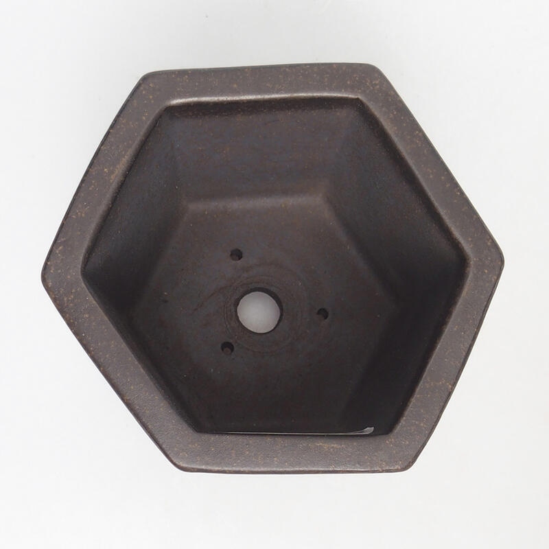 Bonsaischale 10 x 9 x 9,5 cm, Farbe braun ocker