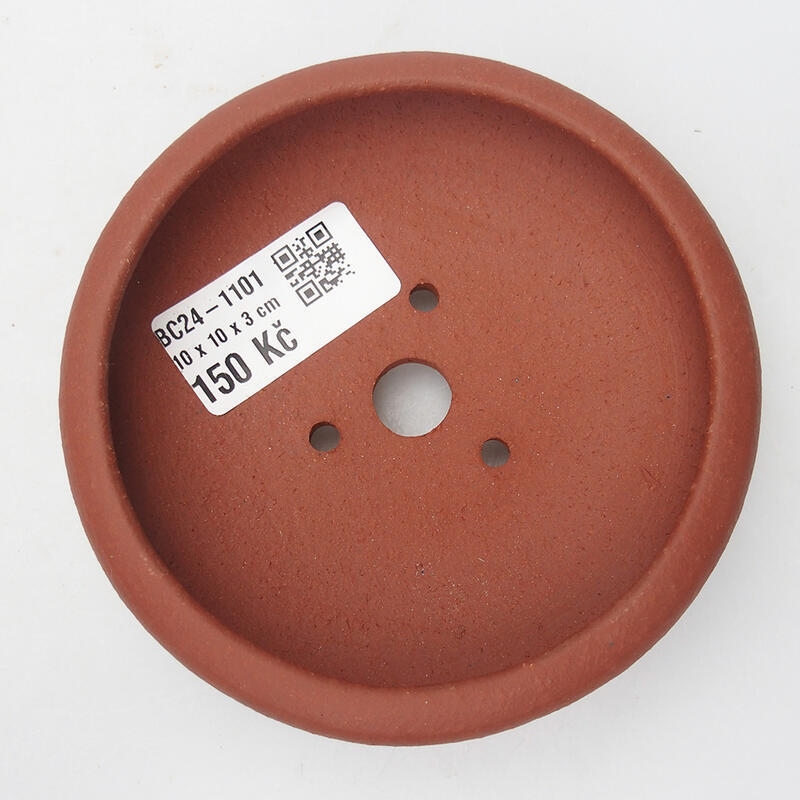 Bonsaischale 11 x 11 x 3,5 cm, ziegelfarben