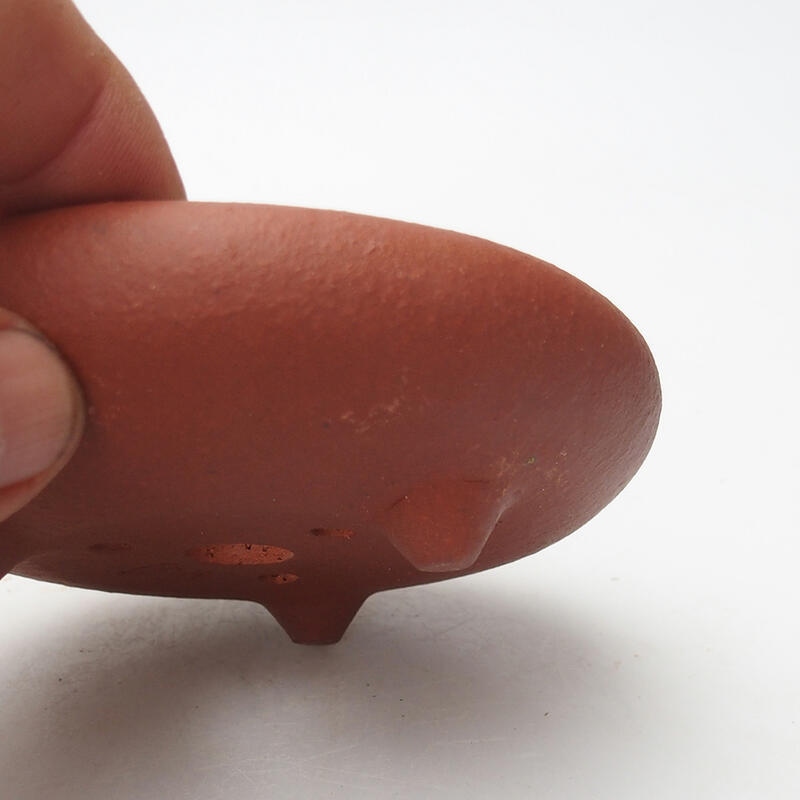 Bonsaischale 11 x 11 x 3,5 cm, ziegelfarben