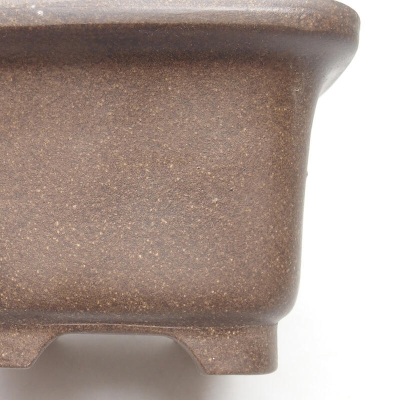 Bonsaischale 11 x 11 x 7,5 cm, Farbe braun ocker