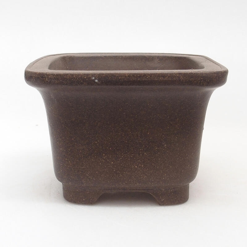 Bonsaischale 11 x 11 x 7,5 cm, Farbe braun ocker