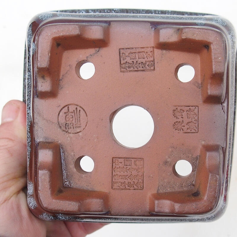 Bonsaischale 12 x 12 x 7 cm, braun