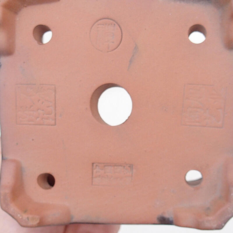 Bonsaischale 12 x 12 x 8 cm, braun