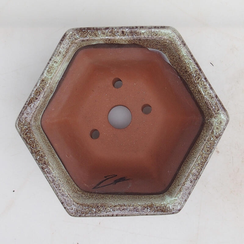 Bonsaischale 13 x 12 x 7 cm, Farbe burgunderrotbraun