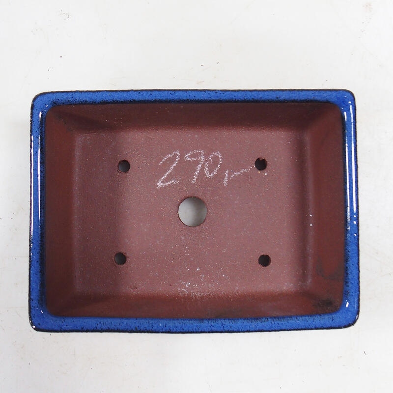 Bonsaischale 14,5 x 11 x 4,5 cm, Farbe blau