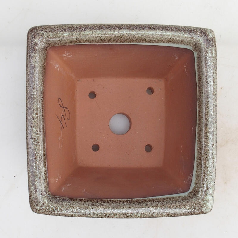 Bonsaischale 14,5 x 14,5 x 8,5 cm, Farbe burgunderrot