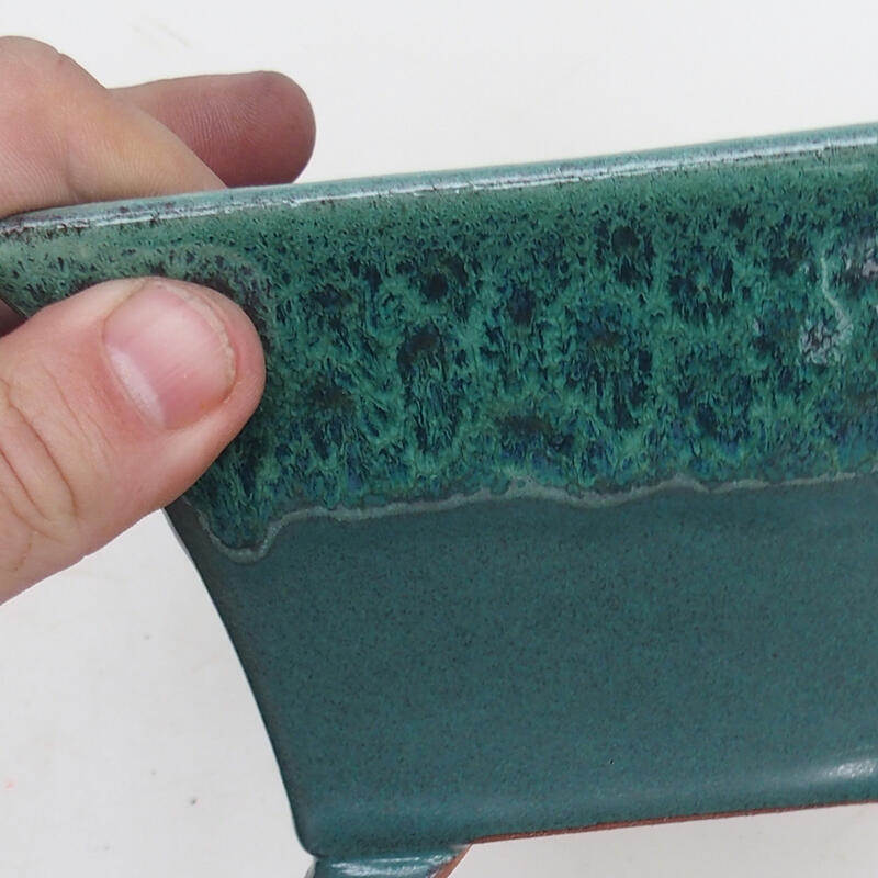 Bonsaischale 14,5 x 14,5 x 8,5 cm, grün