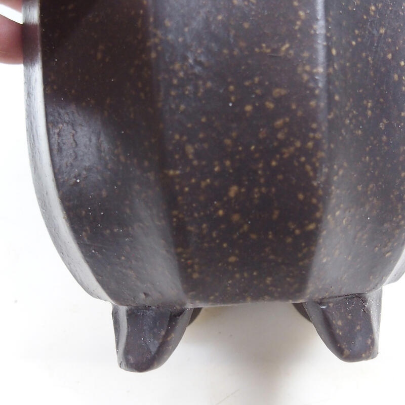 Bonsaischale 14 x 14 x 15 cm, Farbe braun ocker