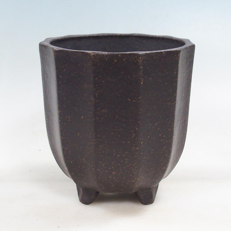 Bonsaischale 14 x 14 x 15 cm, Farbe braun ocker