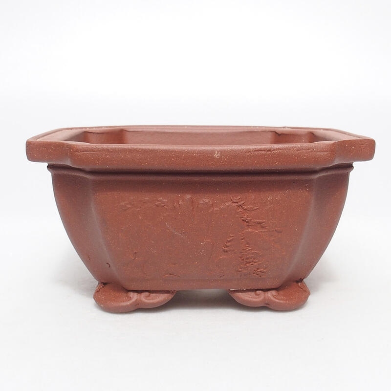 Bonsaischale 14 x 14 x 7 cm, ziegelfarben