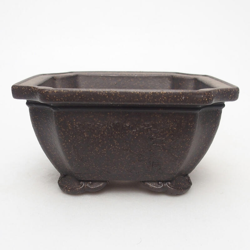 Bonsaischale 14 x 14 x 7 cm, Farbe bräunlich ocker