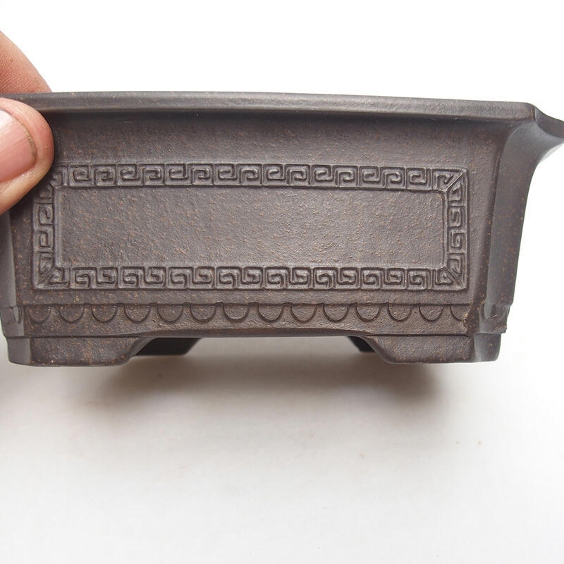 Bonsaischale 15,5 x 10,5 x 5,5 cm, Farbe braun ocker