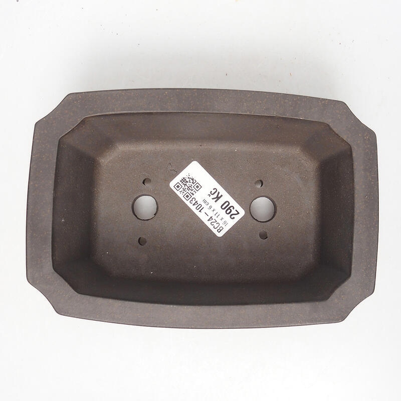 Bonsaischale 15,5 x 10,5 x 5,5 cm, Farbe braun ocker