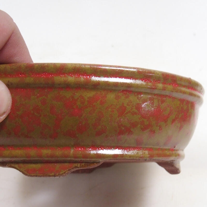 Bonsaischale 15,5 x 11,5 x 4,5 cm, Farbe ocker