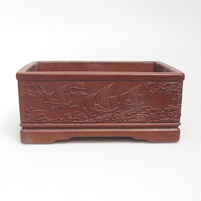 Bonsaischale 15,5 x 11,5 x 6,5 cm, Farbe braun