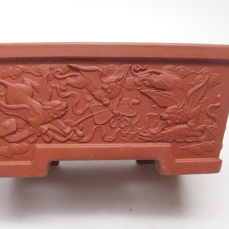 Bonsaischale 15,5 x 11 x 6,5 cm, ziegelfarben