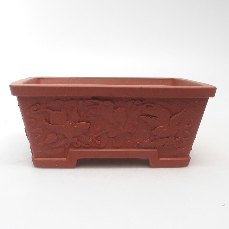 Bonsaischale 15,5 x 11 x 6,5 cm, ziegelfarben