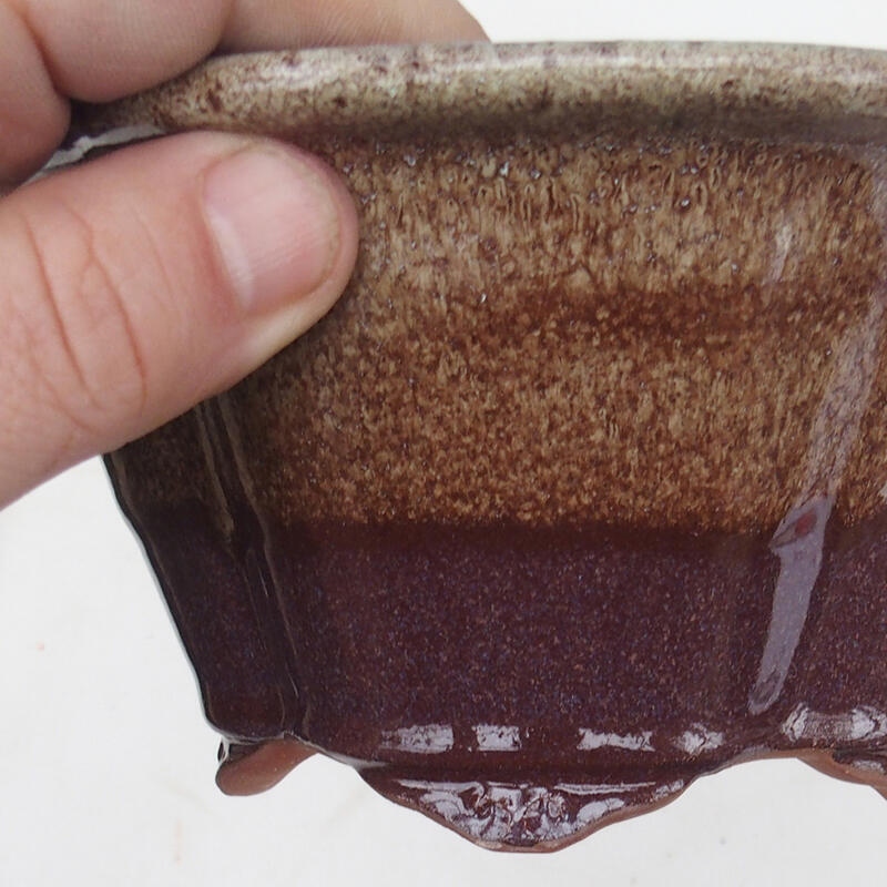 Bonsaischale 15,5 x 13 x 7,5 cm, Farbe braun