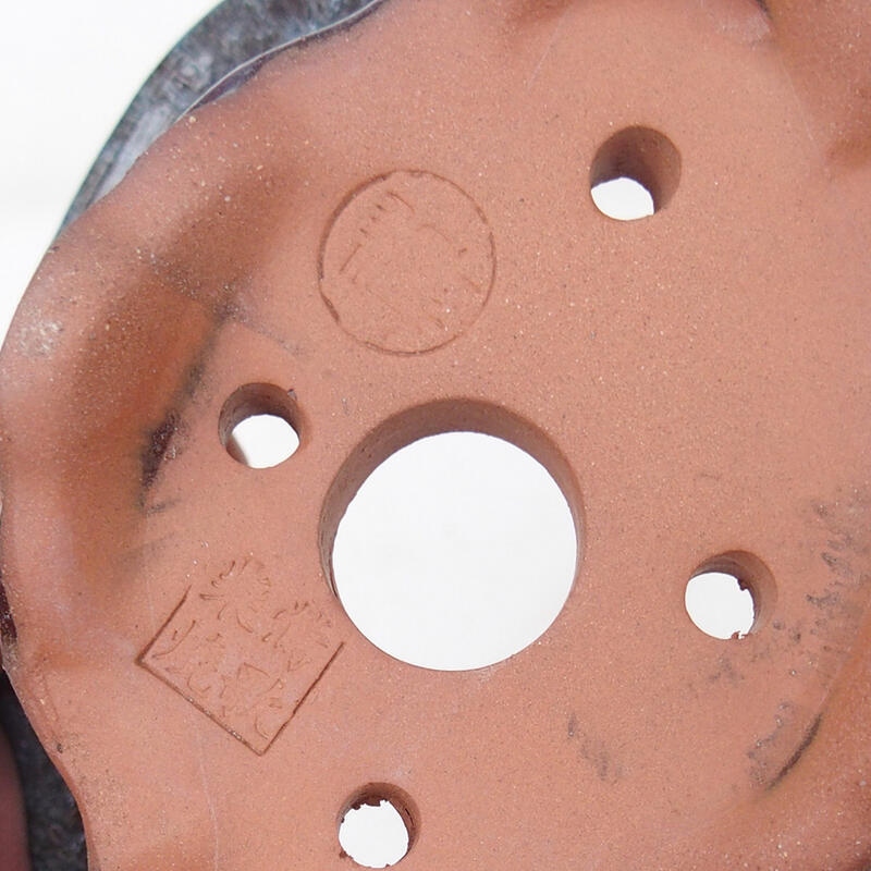 Bonsaischale 15,5 x 13 x 7,5 cm, Farbe weinrot