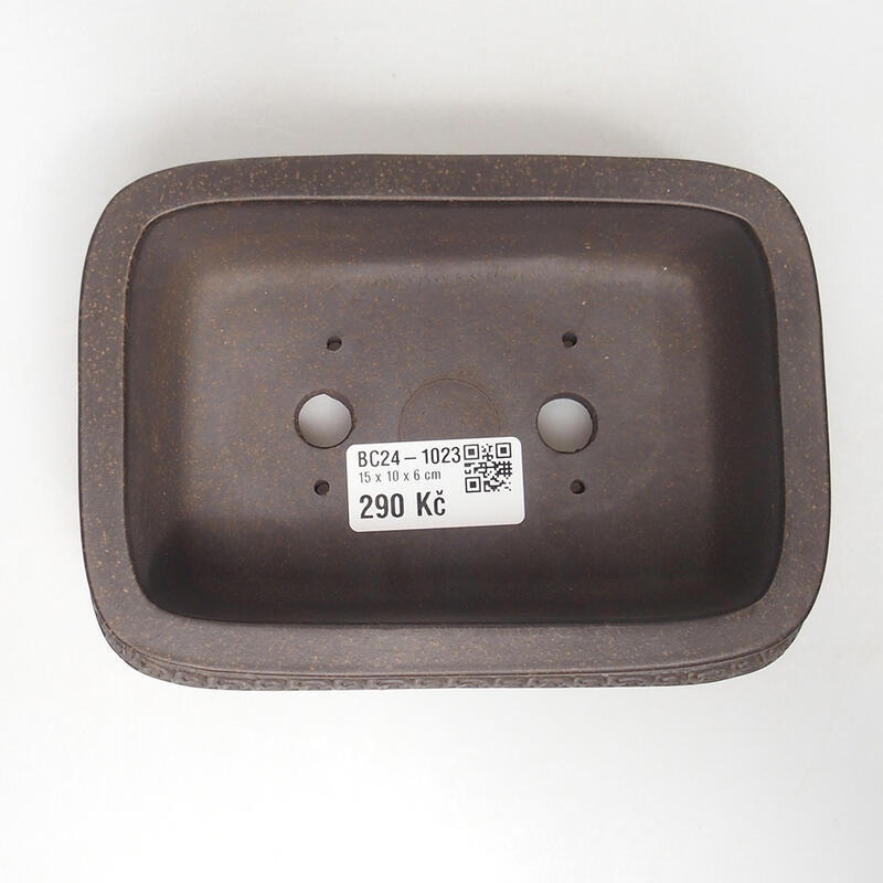 Bonsaischale 15 x 10,5 x 5,5 cm, Farbe braun ocker