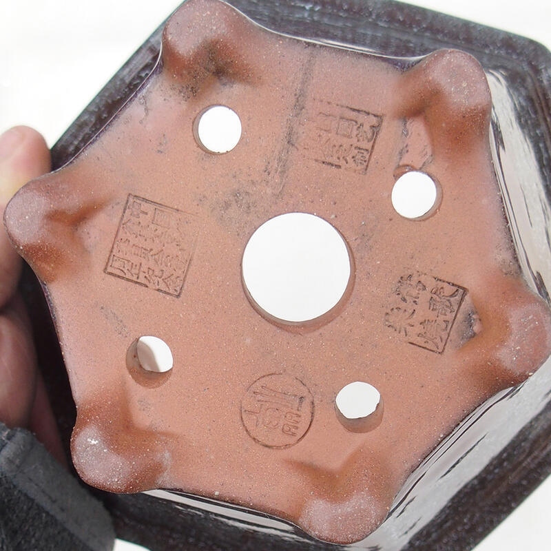 Bonsaischale 15 x 14 x 9 cm, braun