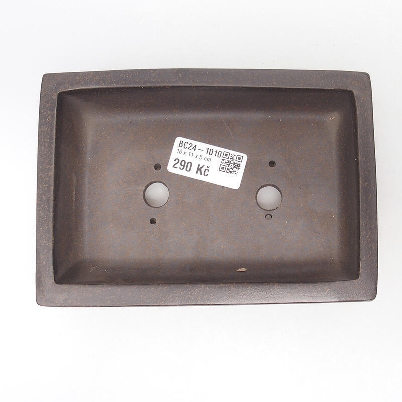 Bonsaischale 16,5 x 11,5 x 5 cm, Farbe braun ocker