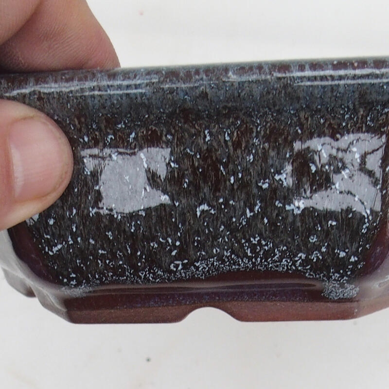 Bonsai-Schale 16 x 14 x 5 cm, bordeauxrot