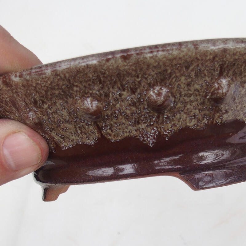 Bonsaischale 16 x 16 x 4,5 cm, braun