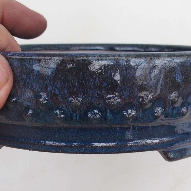 Bonsaischale 16 x 16 x 5 cm, Farbe blau