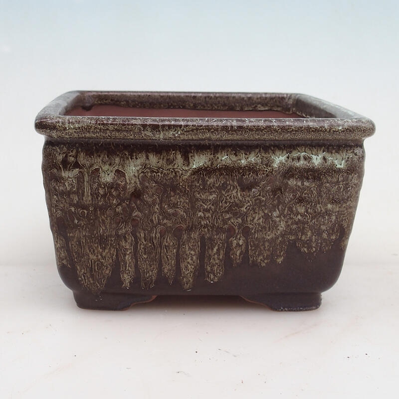 Bonsaischale 16 x 16 x 9,5 cm, braun