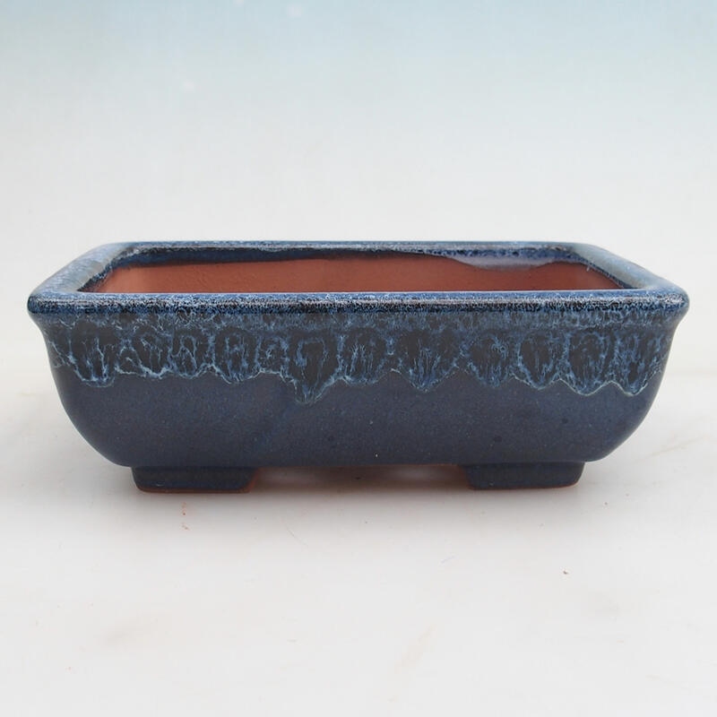 Bonsaischale 17,5 x 13 x 5,5 cm, Farbe blau