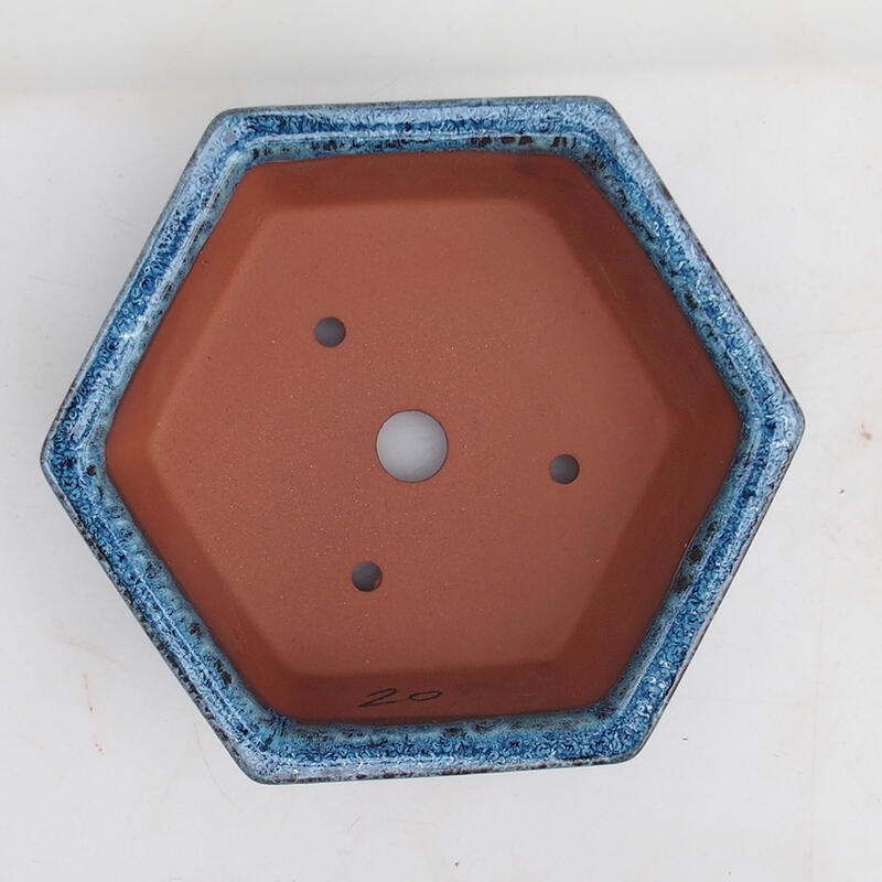 Bonsaischale 17 x 15 x 6 cm, Farbe blau