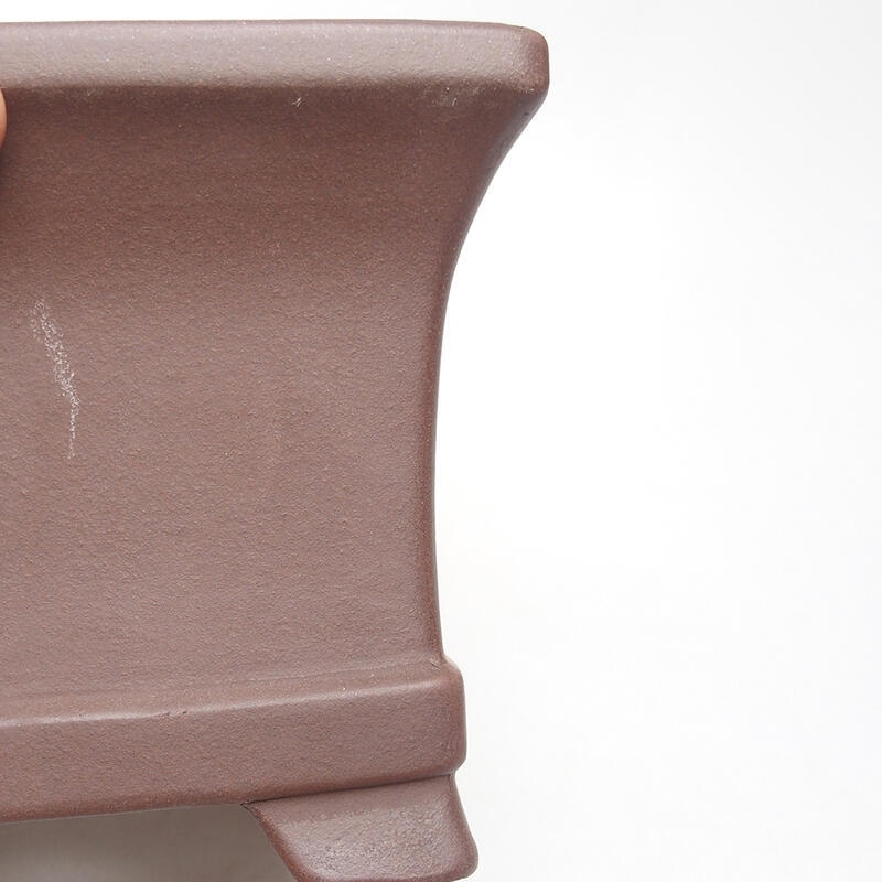 Bonsaischale 17 x 17 x 12 cm, braun