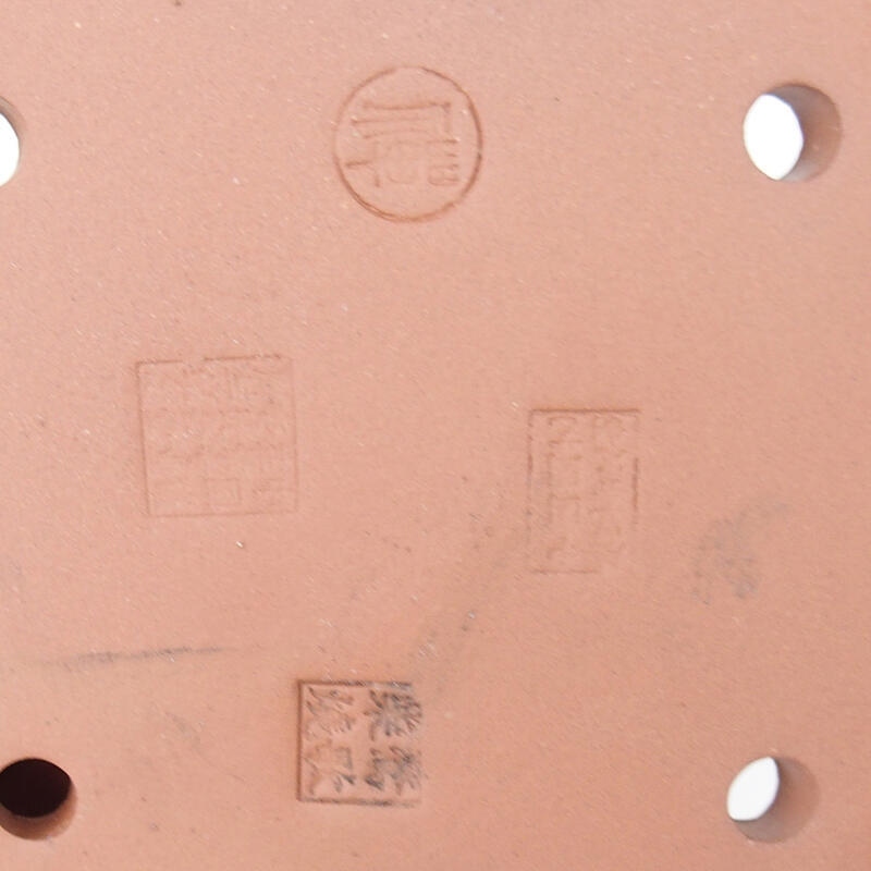 Bonsaischale 18,5 x 14,5 x 4,5 cm, Farbe burgunderrot-weiß