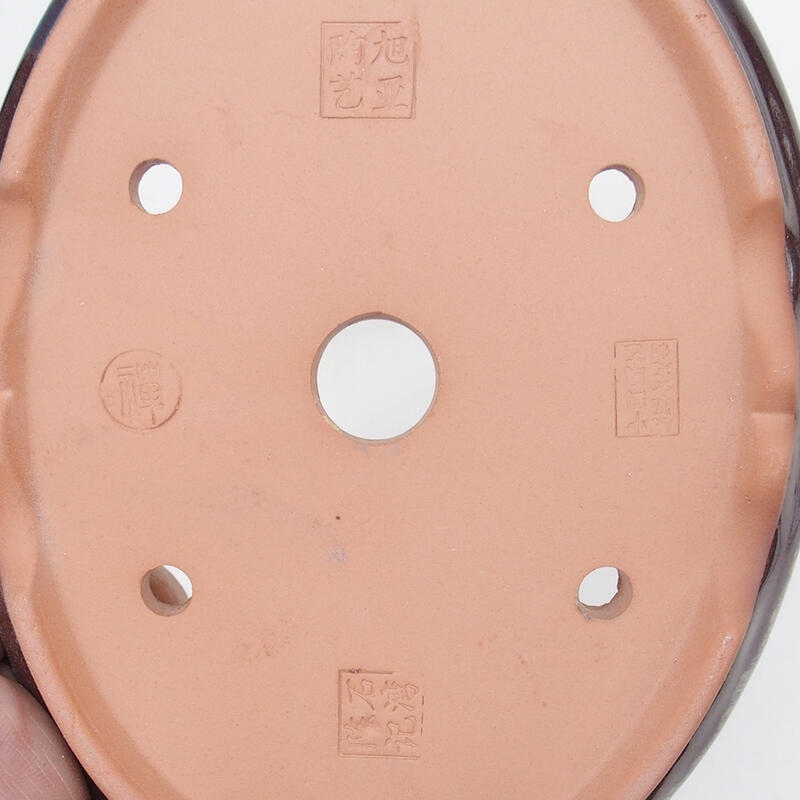 Bonsaischale 18,5 x 15 x 4,5 cm, Farbe braun