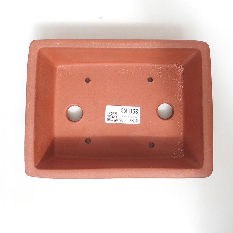 Bonsaischale 18 x 14 x 6 cm, ziegelfarben