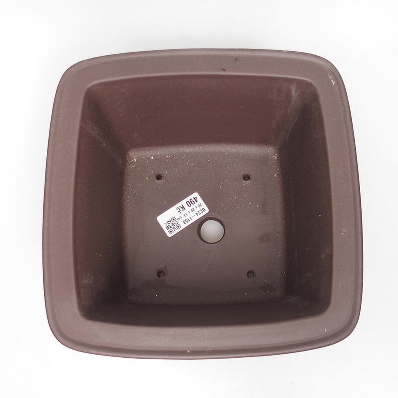 Bonsaischale 20 x 20 x 12,5 cm, braun