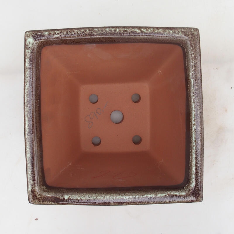 Bonsaischale 20 x 20 x 15,5 cm, braun