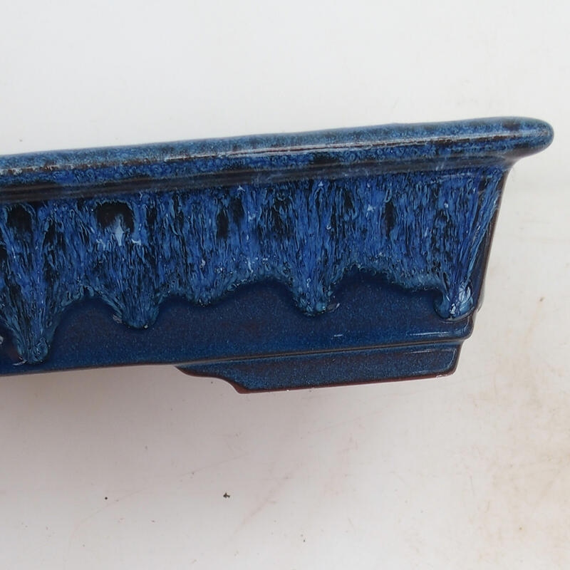 Bonsaischale 21,5 x 16 x 5 cm, Farbe blau