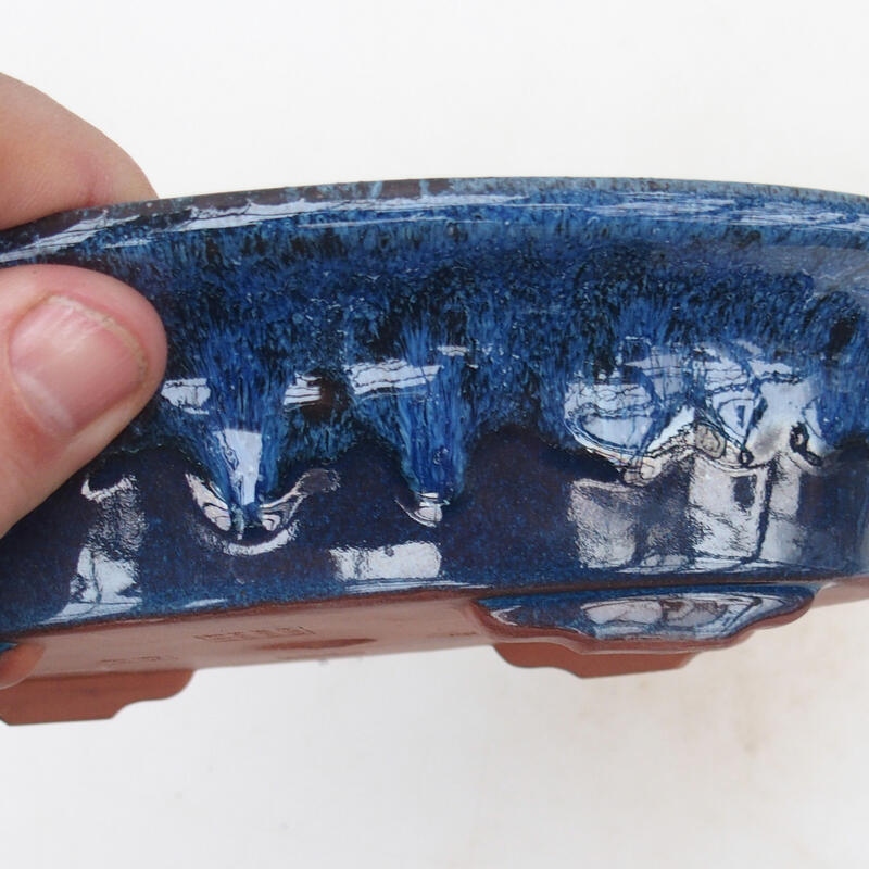 Bonsaischale 21 x 14 x 5 cm, Farbe blau