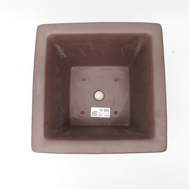 Bonsaischale 21 x 21 x 14 cm, braun