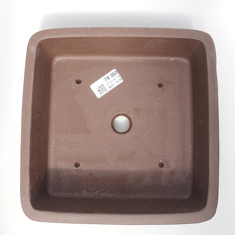 Bonsaischale 21 x 21 x 7,5 cm, braun