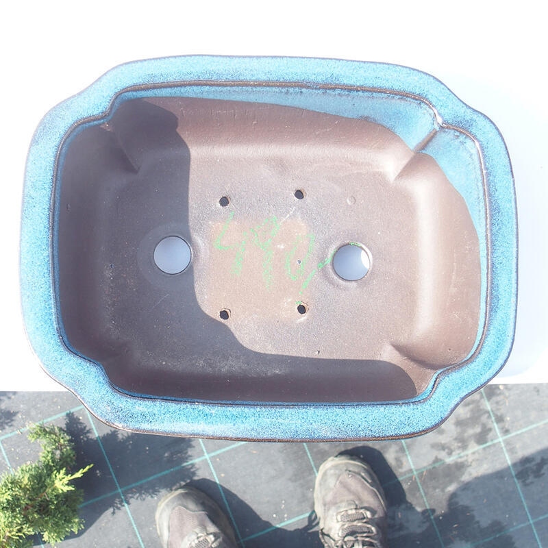 Bonsaischale 24 x 18,5 x 8 cm blau