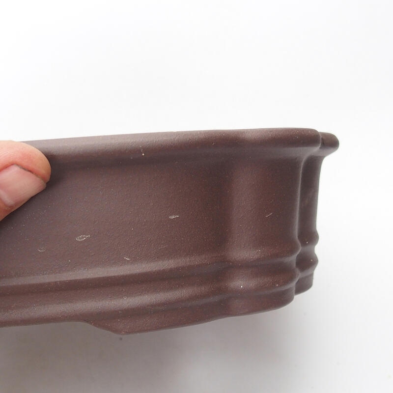 Bonsaischale 25,5 x 20 x 6 cm, braun