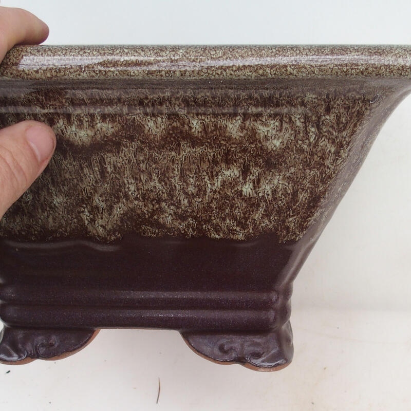 Bonsaischale 27 x 27 x 14,5 cm, braun