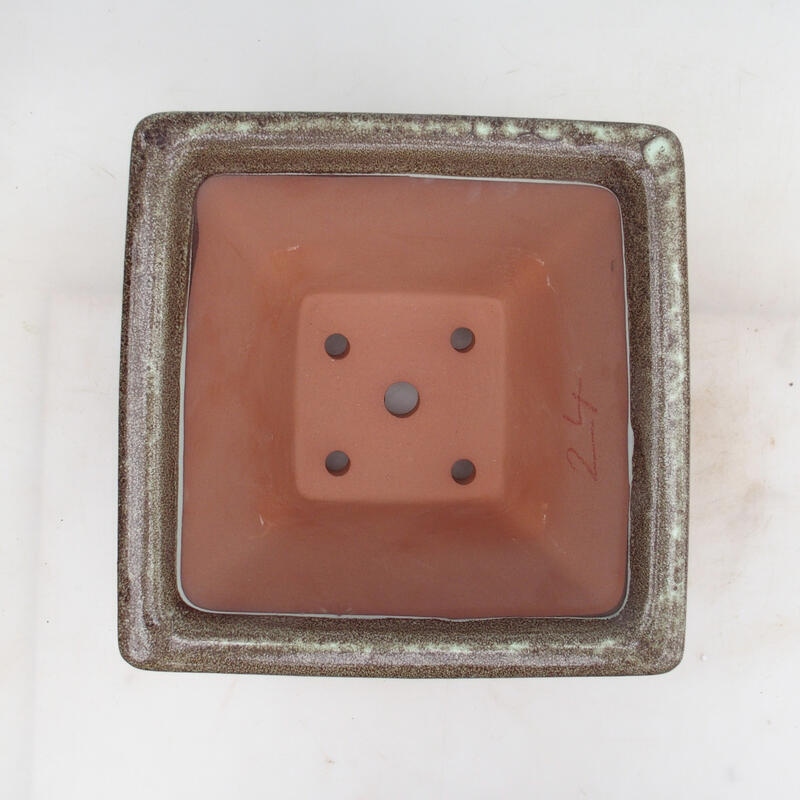 Bonsaischale 27 x 27 x 14,5 cm, braun