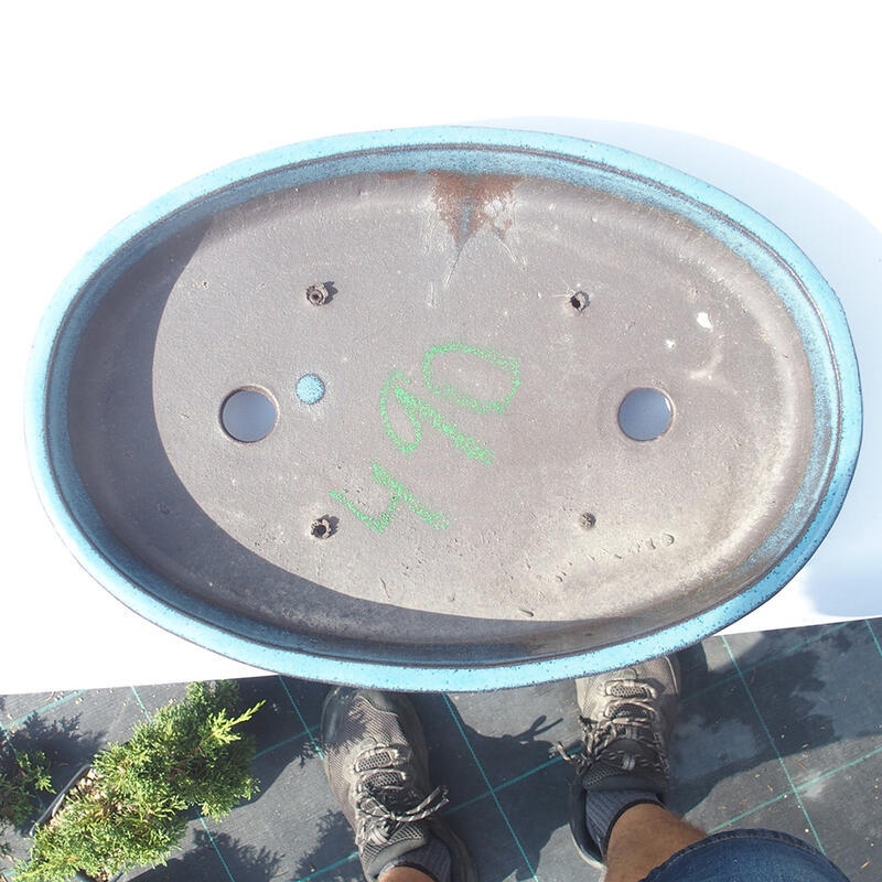 Bonsaischale 30 x 20 x 5 cm blau