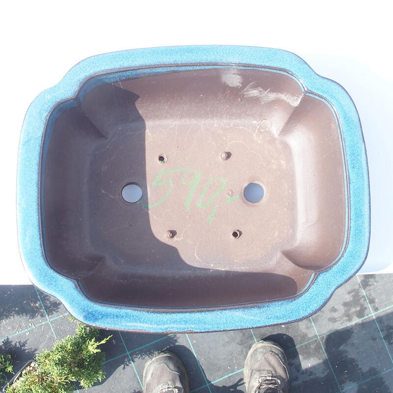 Bonsaischale 30 x 25 x 10 cm blau