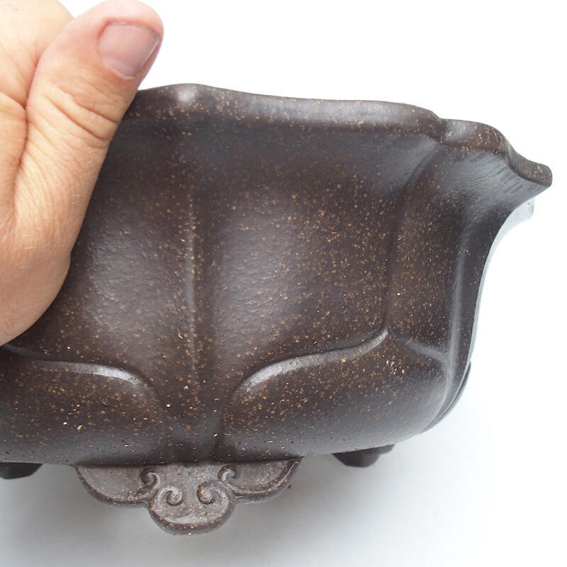 Bonsaischale 30 x 30 x 12 cm, Farbe bräunlich ocker