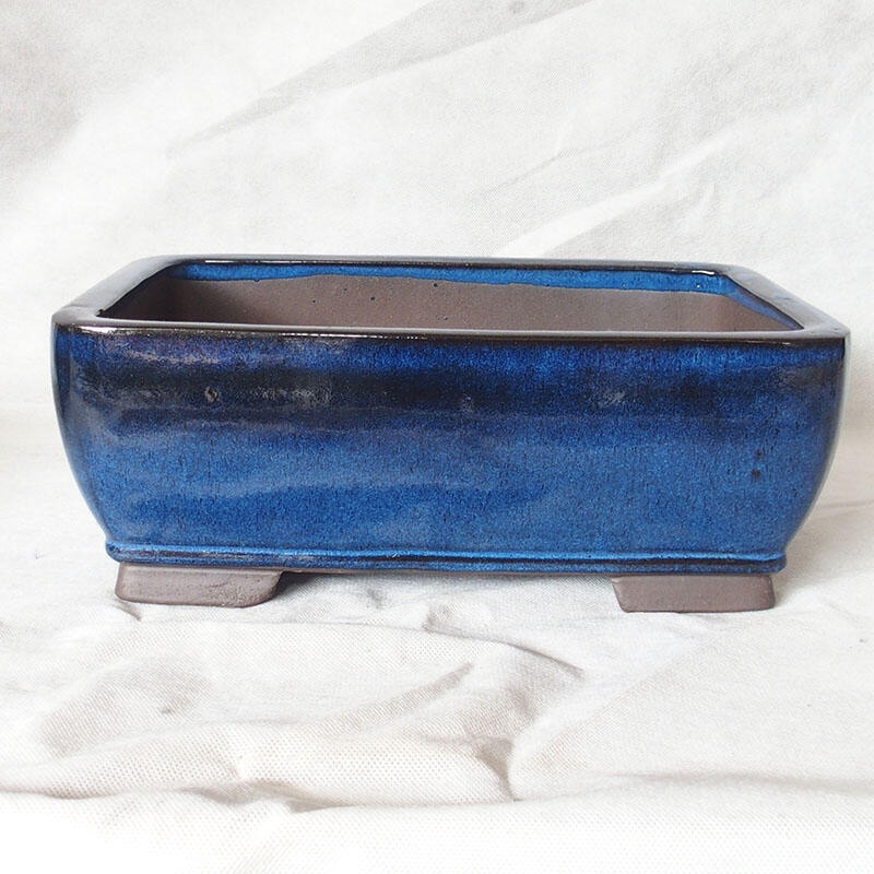 Bonsaischale 34 x 26 x 13 cm, Farbe blau